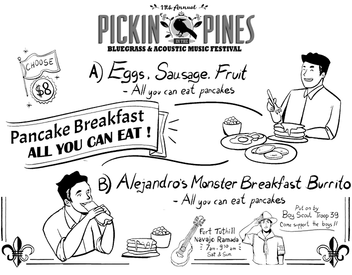 Pickin In The Pines Pancake Breakfast
